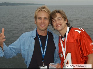 Hopwood DePree and Jay Johnson at Waterfront Film Festival