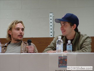Justin Long & Joey Kern - panelists at Waterfront Film Festival